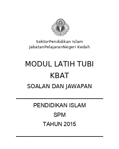Kbat Spm Kedah Docx